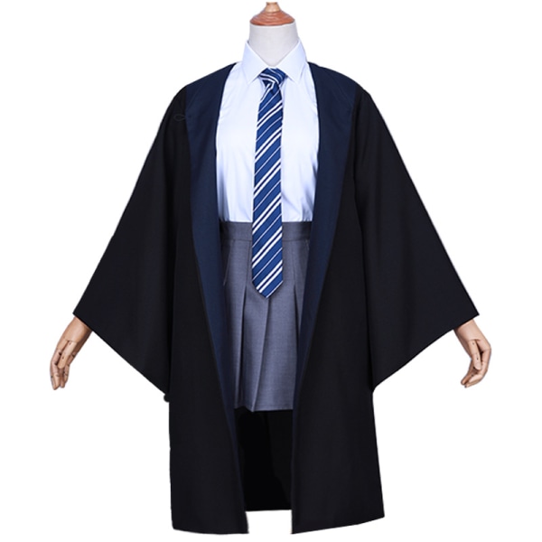 Magikerrock Kostym Halloween Trollkarl Häxor Cosplay Hufflepuff S