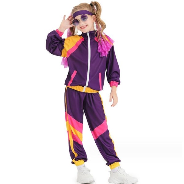 Hip Hop-kostymer Sportsdansklær for barn Purple S
