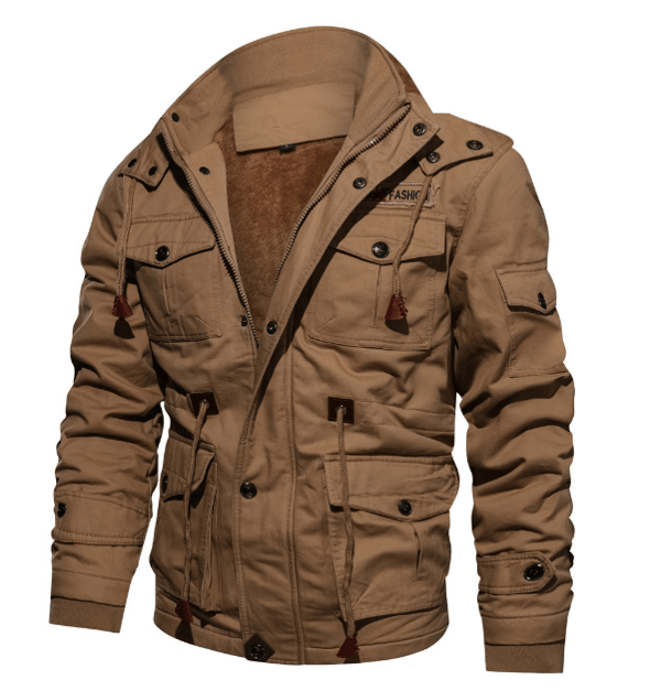 Vinter Casual Thicken Jacketjacka för män brown L