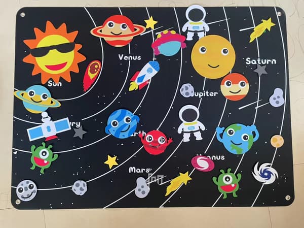 Outer Space Filt Story Board Sæt til Drenge og Piger