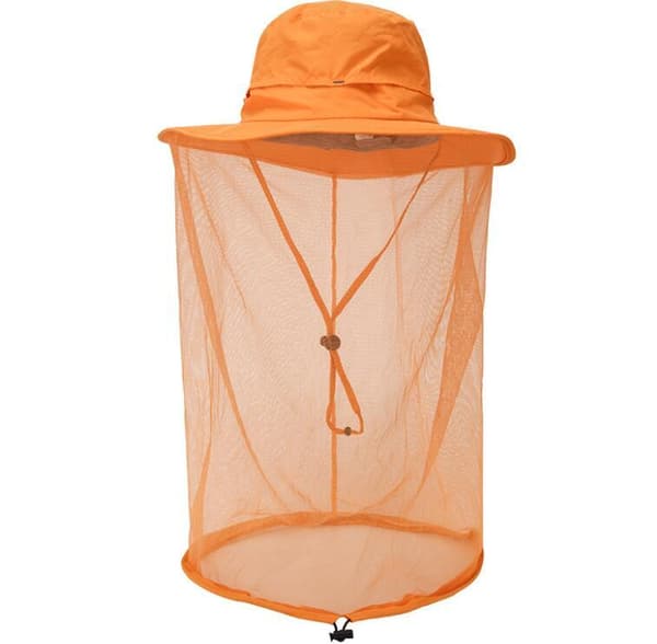 Utomhus Storbrättad Mesh Solhatt Orange
