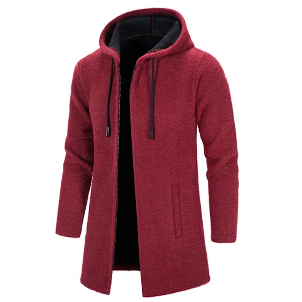 Koftor för män Slim Fit stickad tröja red M