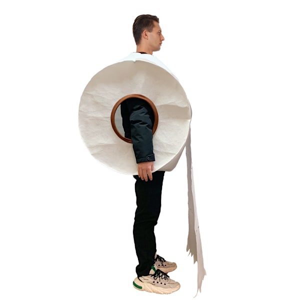 Gigant Toiletpapir Rulle Voksen Halloween Kostume