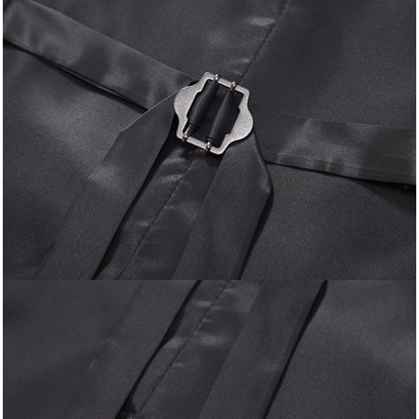 Herrar Casual Singelknäppt Väst Blue 2XL