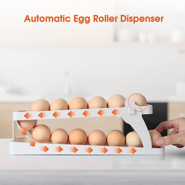 Äggdispenser, platsbesparande Rolling Eggs Dispenser