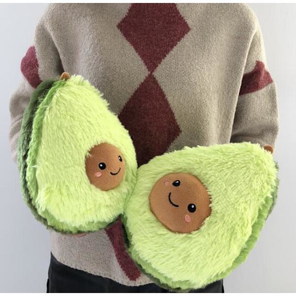 Fluffy Avocado Frugt Pude Figur 40CM