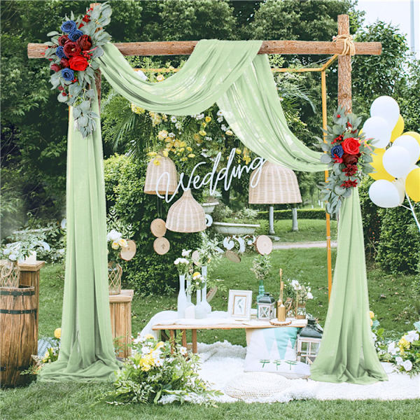 18ft Wedding Arch Drapering Tyg 1 Panel Ivory