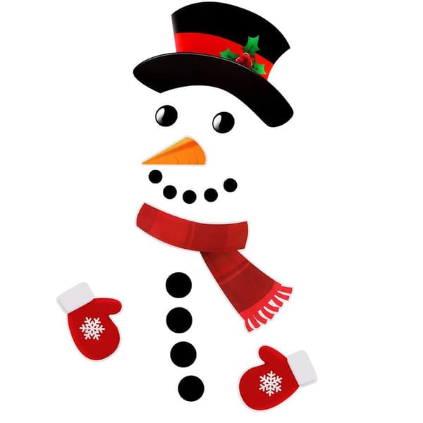Snowman Kylskåpsmagneter Set med 16 st style4
