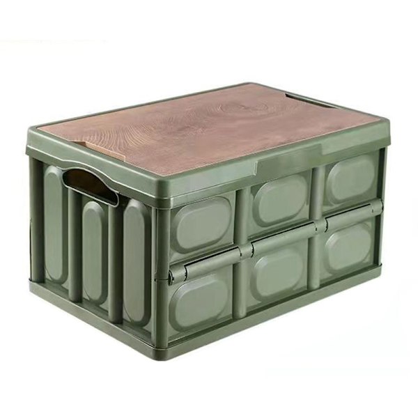 Trunk Organizer för campingutrustning för picknick Army Green 42*39*23cm