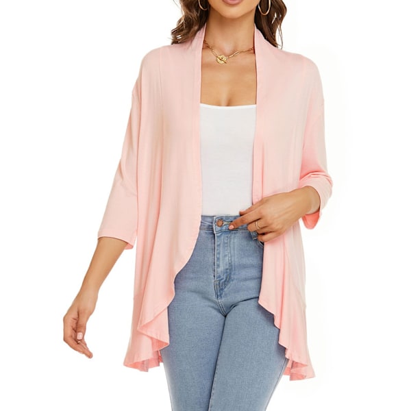 Sommercardigan for kvinner - Lett og myk topp Pink S