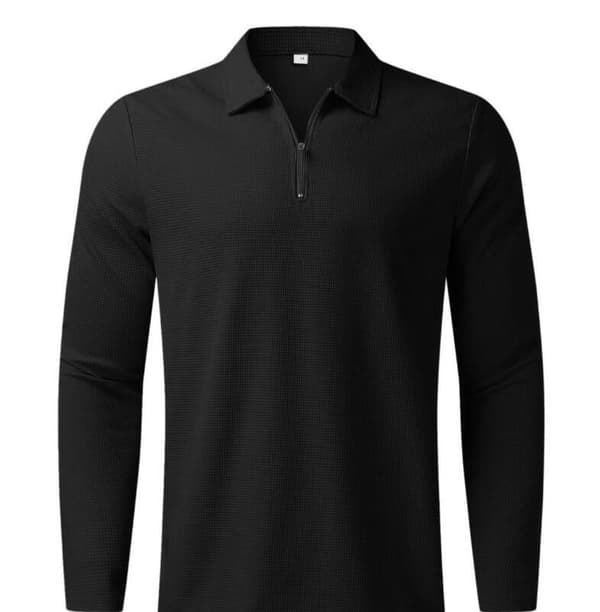 Långärmade långbyxor för män i två set Black l