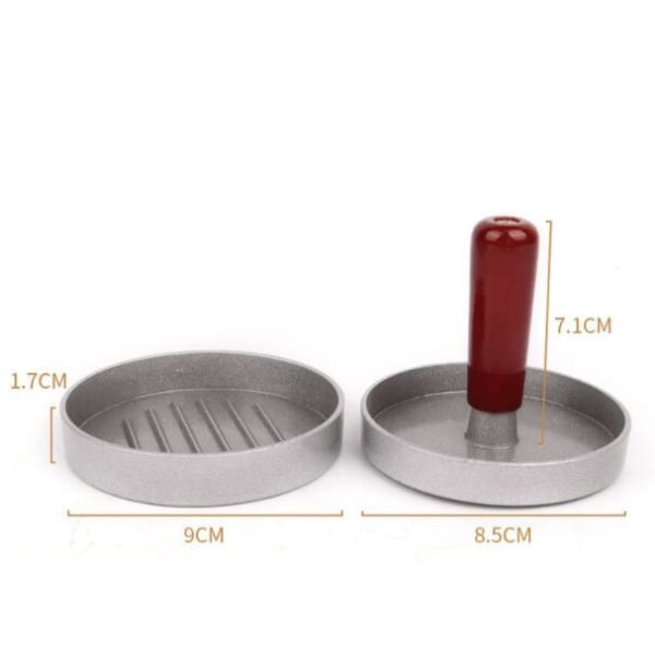 Non-Stick Hamburgerpress Rund Form Glossy