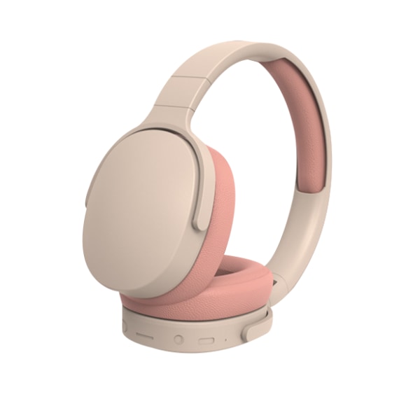 Trådlösa Bluetooth Over-Ear stereohörlurar pink