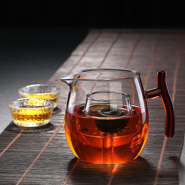 16oz Glas Teekanna med Infuser, Spisplatta Säker
