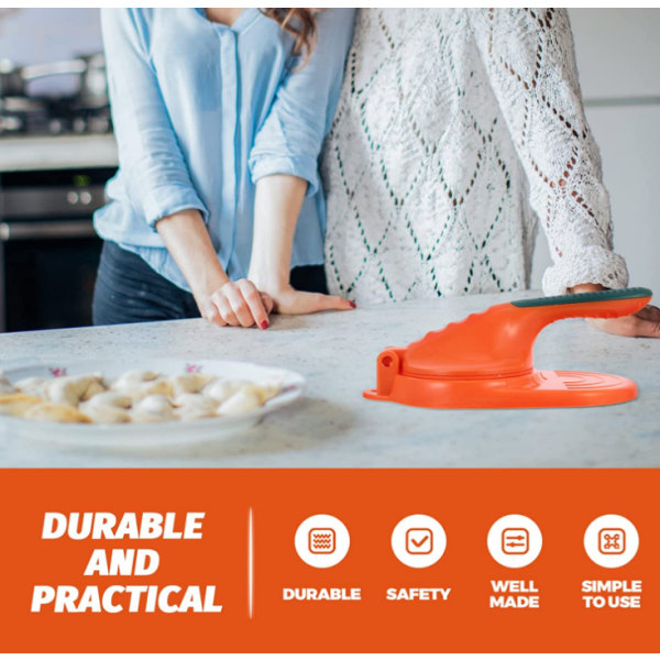 Dumpling Wrapper Maker Manuell Tortilla Maker Orange
