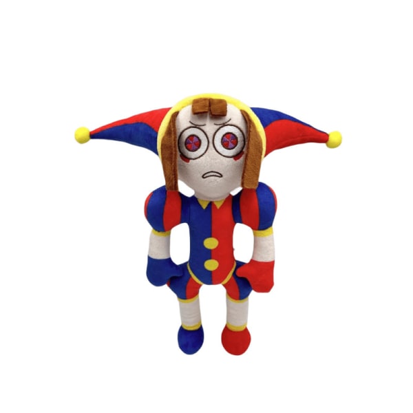 Plush Legetøj med Filmtema, Film Amazing Digital Circus Fyldt Plushie Dukke Standing Clown