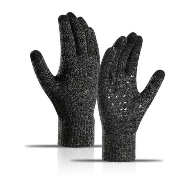 Vinterhandskar för män kvinnor, pekskärmshandskar dark grey
