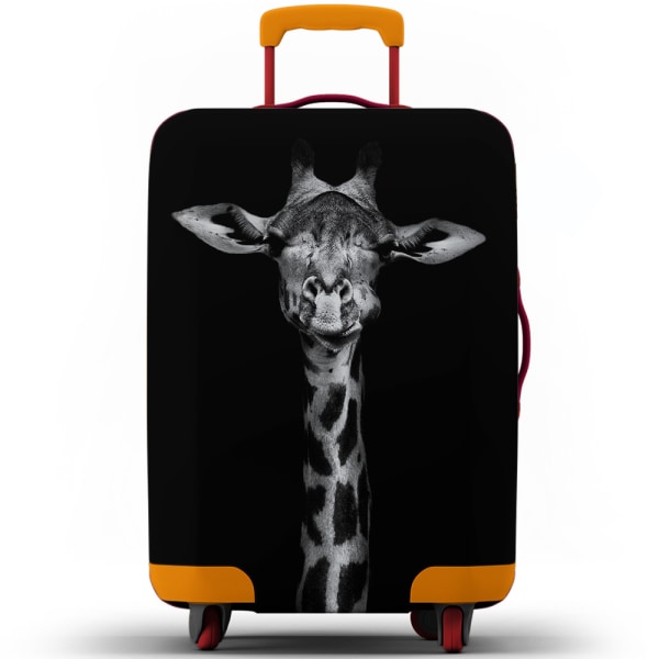 Print resväska skyddsväska Case Dammtät Cover Giraffe L