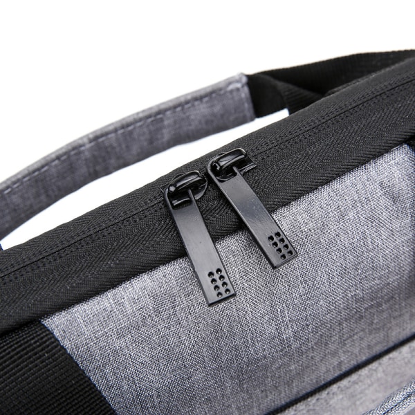 Laptop Sleeve Bag 15 Tommer, Slitesterk Slank Koffert Håndtak Bag Grey