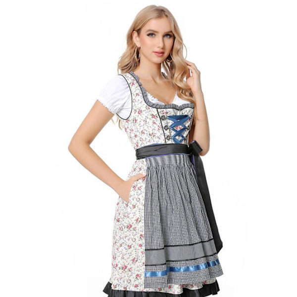 Naisten Oktoberfest-asu Cosplay-asu Black M