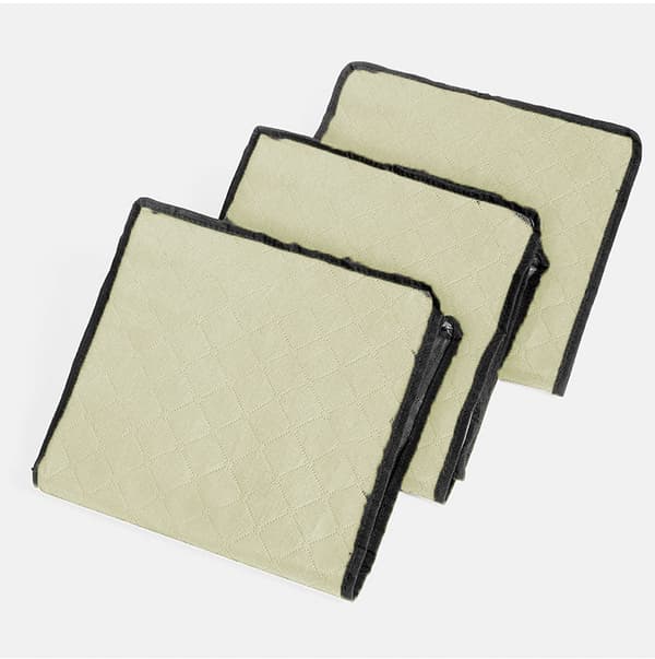 2 Pak Foldbare Storeposer til Dyner Beige