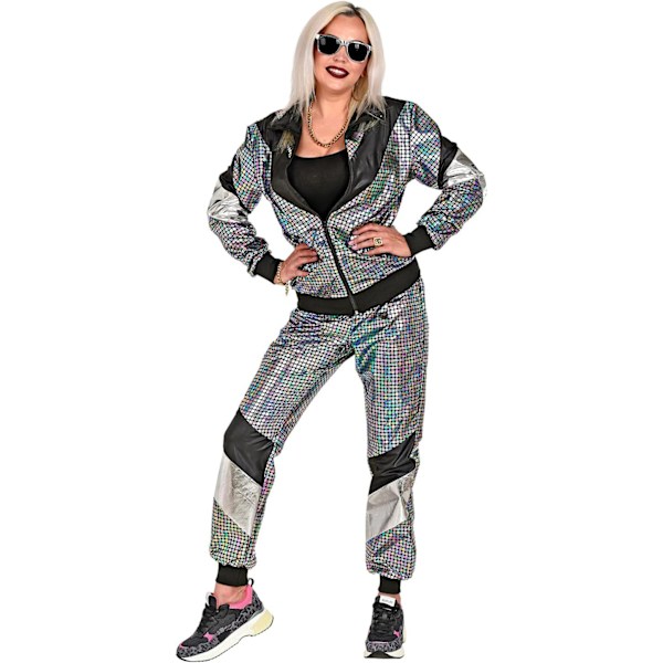 Puku-trenssi, Disco, 80-lukuasu, Jogging-asu, Hääpuvut silver S
