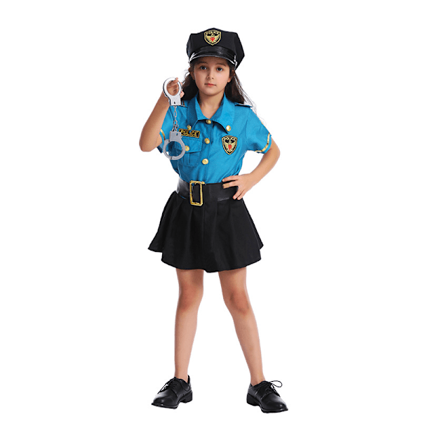 Flickans polis kostym set 105-120cm