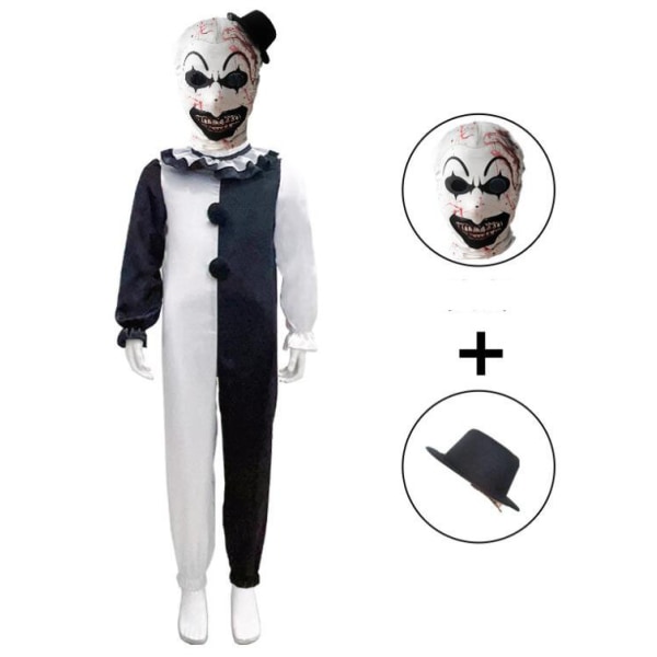 Halloween barn Jumpsuit Clown Cosplay kostym set Style2 130