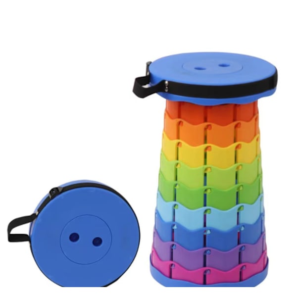 Camping fällbar pall enkel bärbar dark blue