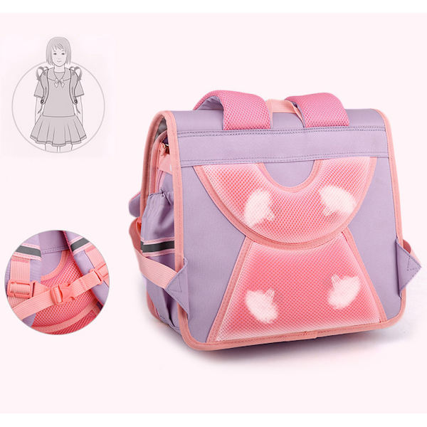 Barnryggsäckar, barnväska, skolväska, pink