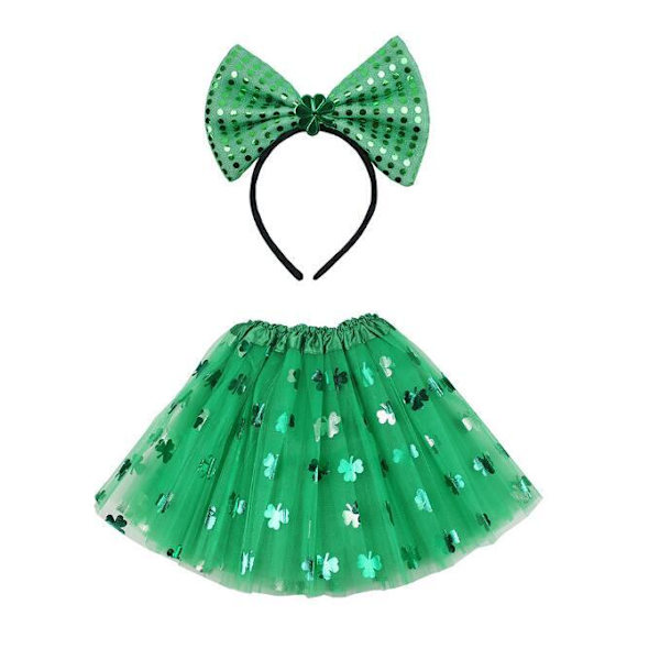 Kvinnor Tutu-kjol för St. Patrick's Day-dräkt style 2