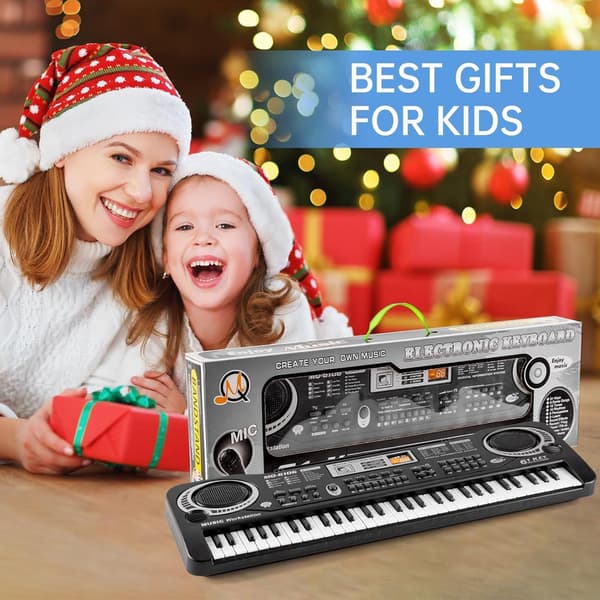 61-Tasters Digitalt Musikkpiano Keyboard for Barn