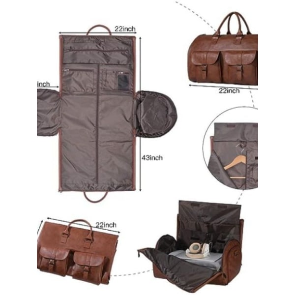 Cabriolet case i läder Brown