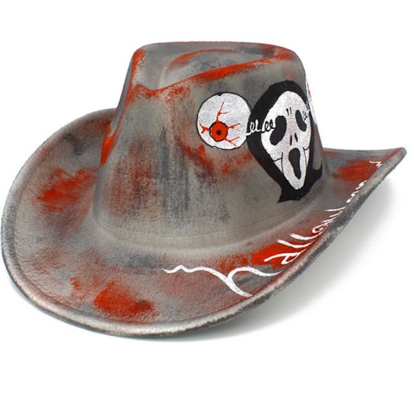 Halloween Cowboy Hat Unisex Feriehat Style3