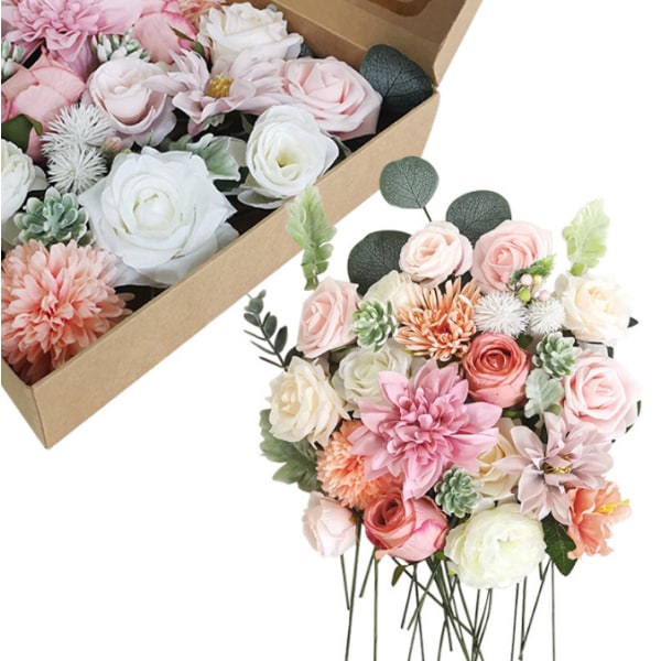 Brud brudbukett med blommor för bröllop pink