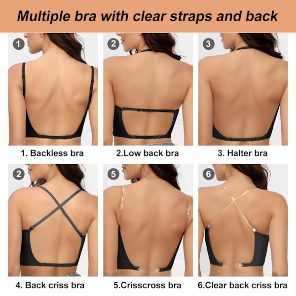 Dame Low Back Bh Deep U Bh Black L
