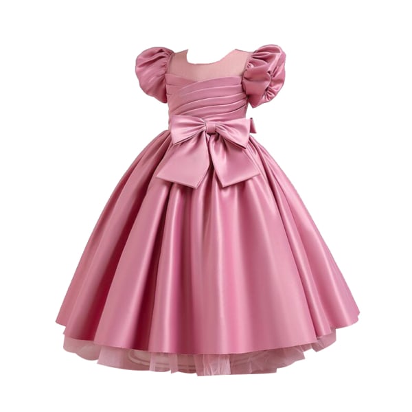 Flickor Princess Klänningar Bowknot Formell Festklänning pink 120cm