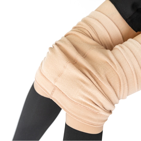 Mock Thigh High Strumpor Höga strumpor för kvinnor black2