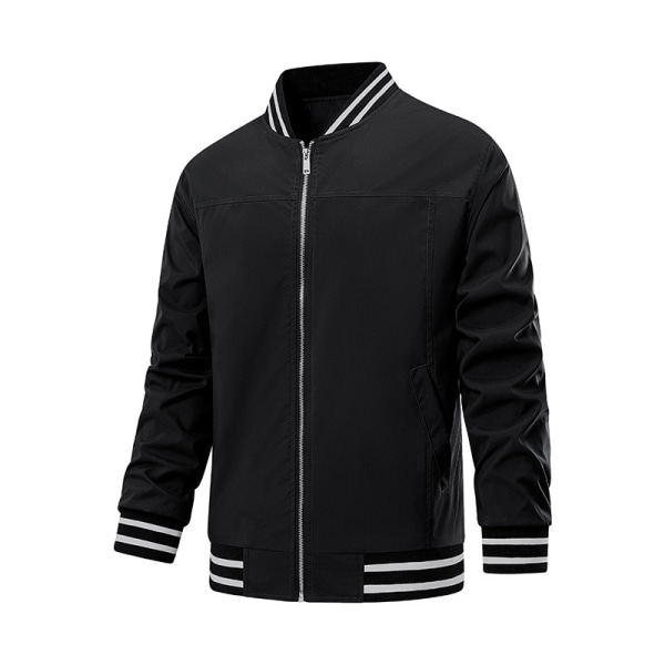 Herrejakke Casual Pilot Full Zip Jakke Black L