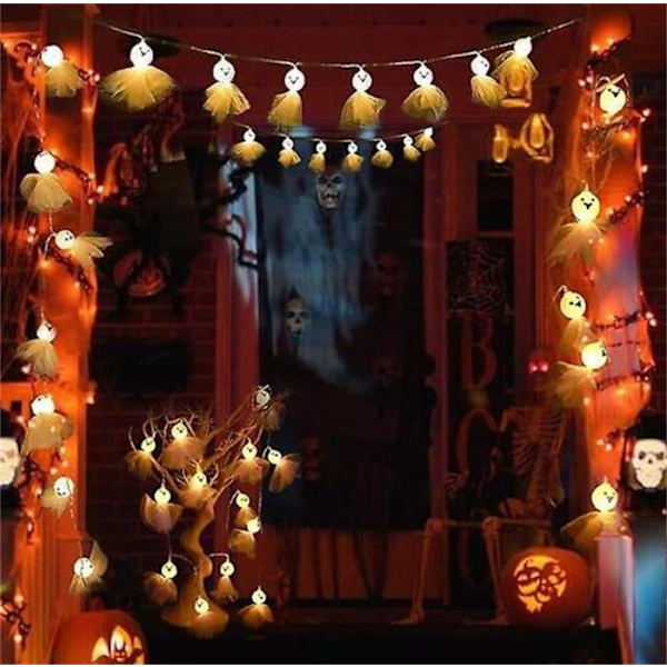 20 LED 9.8ft Halloween-ljusslingor Batteridrivna Style2