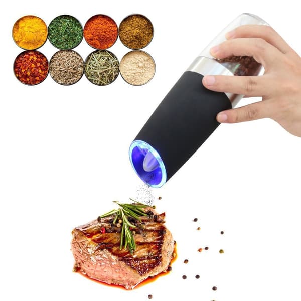 Automatisk peppar- och saltkvarn 1 st black