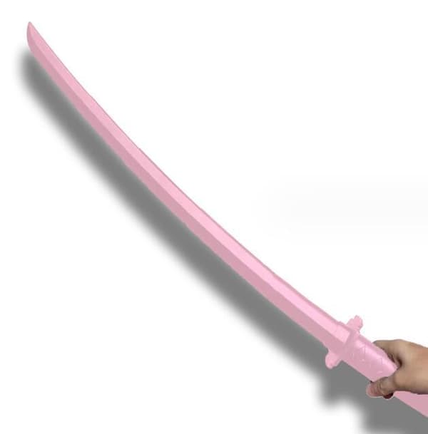 75CM Retrakterbart Samurai Sverd Leke Pink