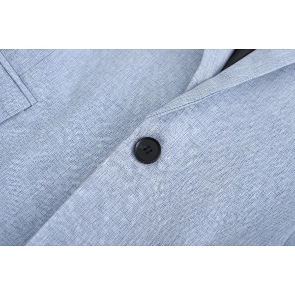 Slim Fit kavaj för män, lätt kostymjacka, 1 knapp blue L