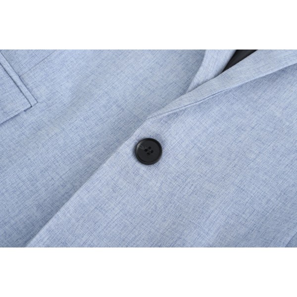 Slim Fit kavaj för män, lätt kostymjacka, 1 knapp blue M