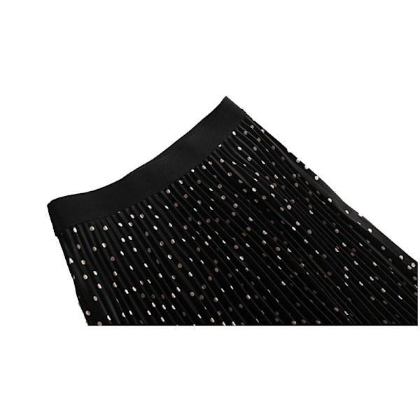 Midi-skjørt i tyll for kvinner, elastisk høyt liv Black XL