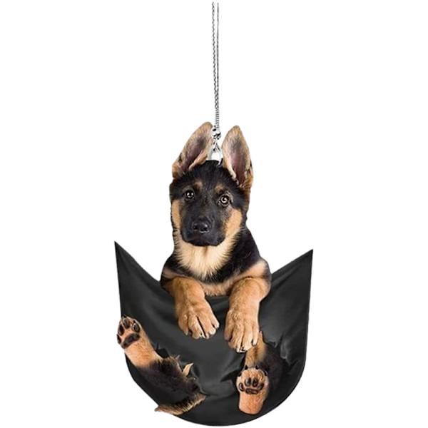 Nøglering med Puppy-hæng til bilens bakspejl Style4