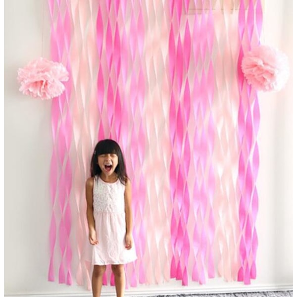 3 kpl Syntymäpäiväjuhlan Taustakoriste Crinkle Paper Ballet