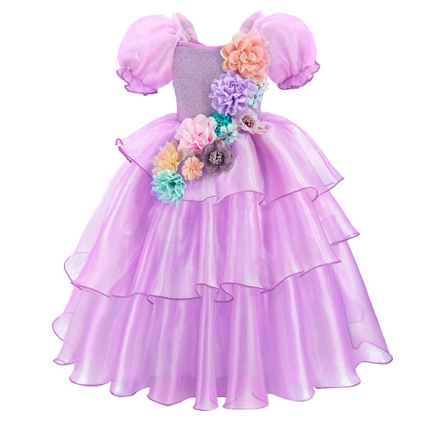 Prinsessklänningar för tjejer Halloween Fancy Party 140CM