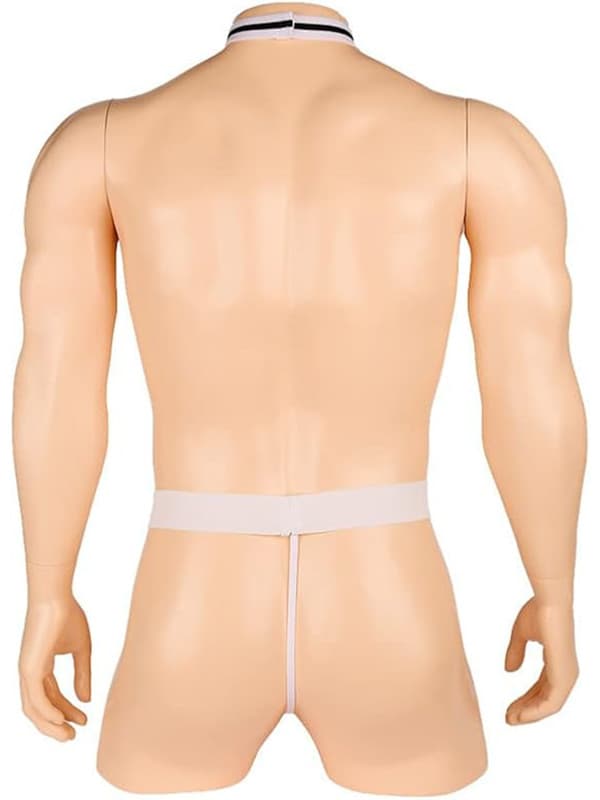 Miesten tarjoilijan cosplay-solmiobodystringit Red