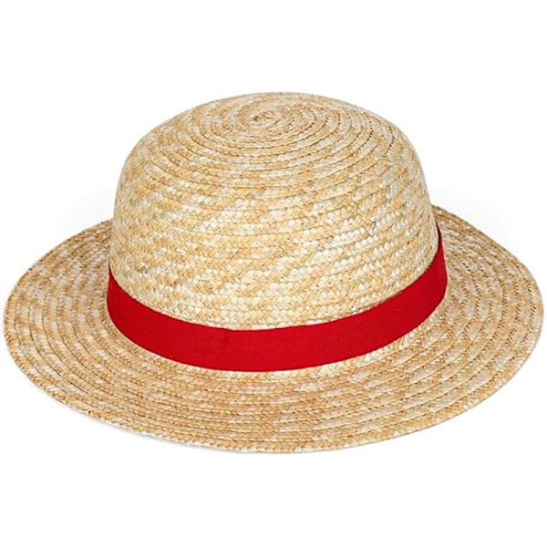 Luffy Stråhat Performance Animation Cosplay Tilbehør Hat Light Yellow 35cm